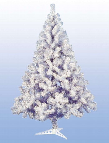 Новогодняя искусственная елка белая 150см, 342 ветки, артикул Е50445, фирма Snowmen,  Канадские елки, елки новогодние искусственные купить, белые елки, белую елку купить, белая новогодняя елка, ёлка